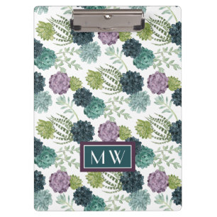 Monogram Plant Happiness Collection Succulent Pa Clipboard