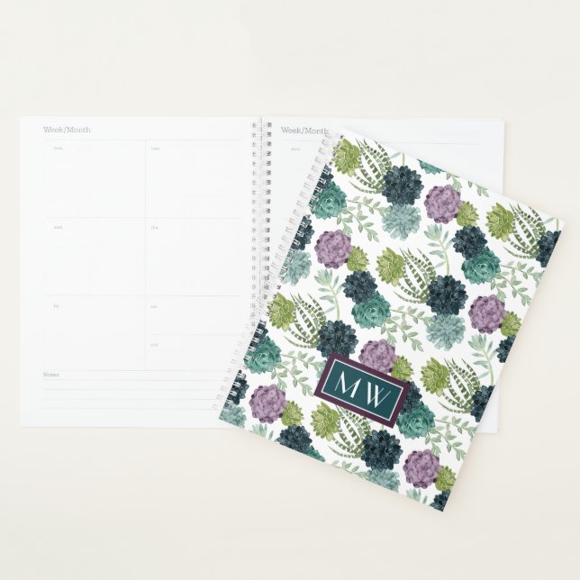 Monogram | Plant Happiness Collection Succulent Pa Planner (Display)