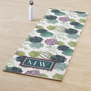 Monogram   Plant Happiness Collection Succulent Pa Yoga Mat