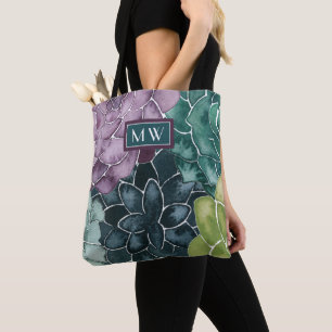 Monogram   Plant Happiness   Grow Harvest Love Tote Bag
