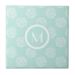 Monogram | Plant Happiness | Pastel Succulent Patt Tile<br><div class="desc">Enjoy this fresh creative pastel succulent pattern on a product or wallart piece to enhance and add to the world around you. Artist: Grace Popp</div>