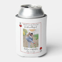 Monogram Playing Card Wedding Photo Save The Date