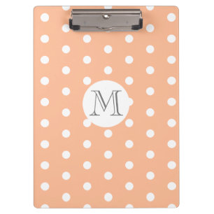 Monogram Polk-a-dot Clipboard