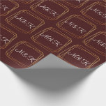 Monogram Polygonal Burgundy Gold Geometry Wedding Wrapping Paper<br><div class="desc">florenceK minimalism and elegance</div>