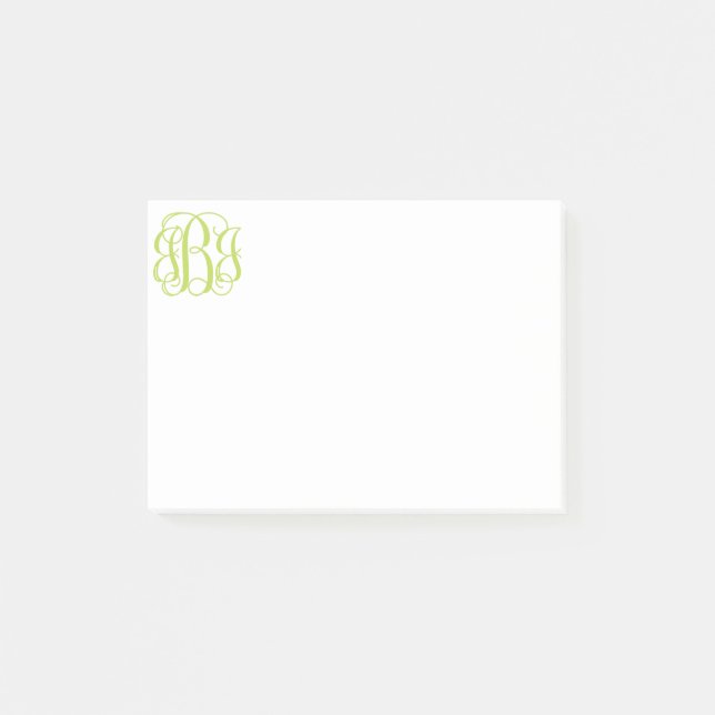 Monogram Post it Notes (Front)