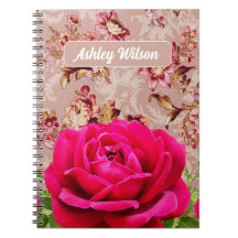 Monogram pretty vintage background with flower