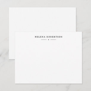 Monogram Professional Black and White Card