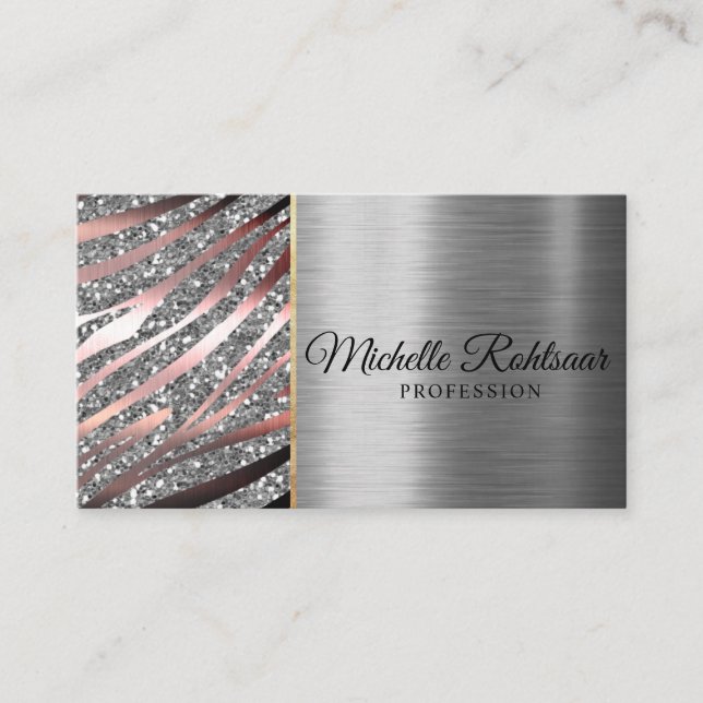 Monogram Professional Elegant Modern Business Card (Front)