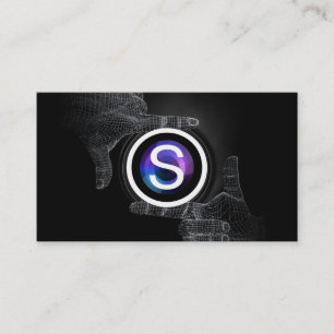 Monogram Professional Hands Frame Photography Business Card