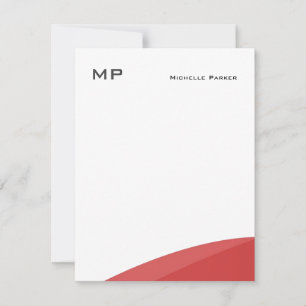 Monogram Professional Plain Minimalist Card