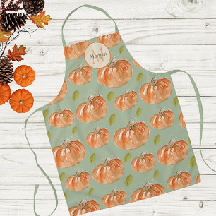 Monogram Pumpkin Patch Apron