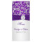 Monogram Purple and Silver Damask Menu Card