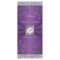 Monogram Purple and Silver Floral Menu Card