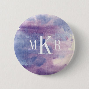 Monogram   Purple Haze II 6 Cm Round Badge