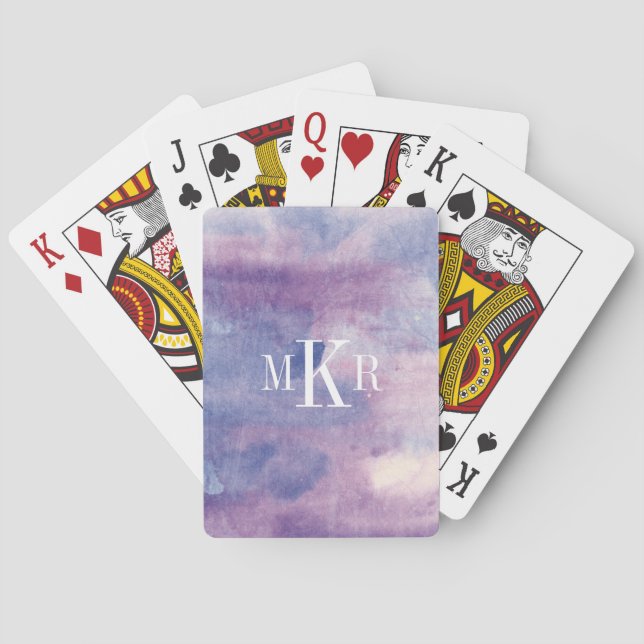 Monogram | Purple Haze II Playing Cards (Back)