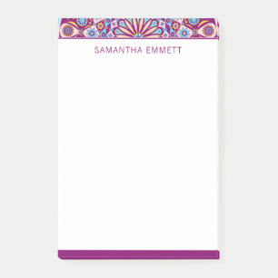Monogram Purple Mandala Colourful Post-it® Notes