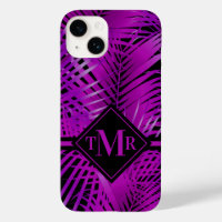 Monogram Purple Palm