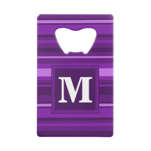 Monogram purple stripes