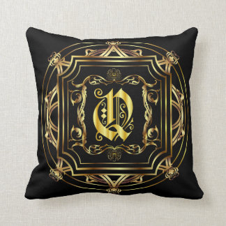 Monogram Q Fits all Customise Edit For Back Colour Cushion