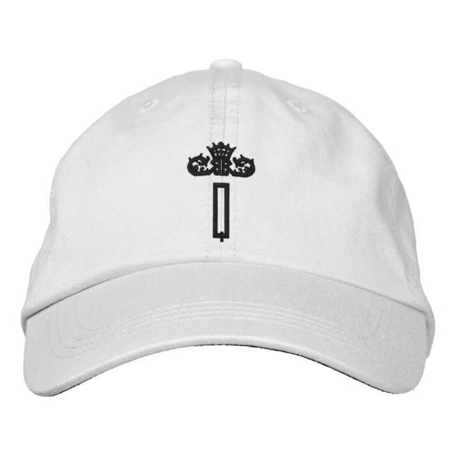 Monogram Q Personalised Adjustable Hat (Front)