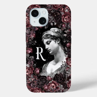 MONOGRAM R GREEK ROMAN CELESTIAL GODDESS ART iPhone 15 CASE