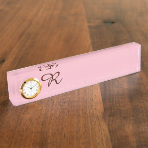 MONOGRAM R Letter Name Heart Destiny Destiny'S Nameplate