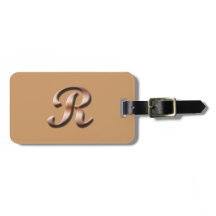 Monogram R Luggage Tag