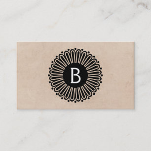 Monogram Radial Business Card