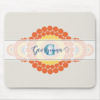 Monogram Radiant Aegean Summer Ornamental Mandala