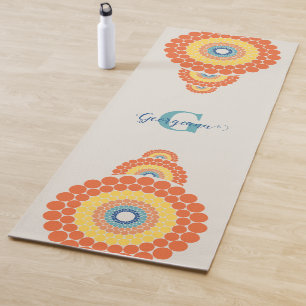 Monogram Radiant Aegean Summer Ornamental Mandala Yoga Mat