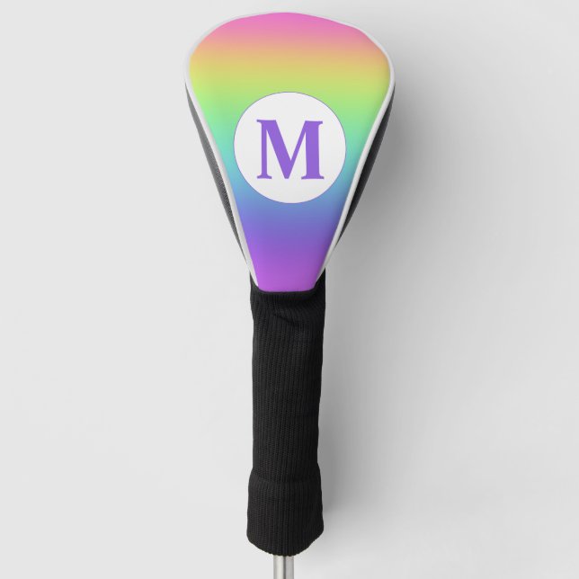 Monogram Rainbow Golf Head Cover (Front)