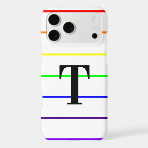 Monogram Rainbow Stripes