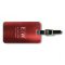 Monogram Red Brushed Metallic Elegant
