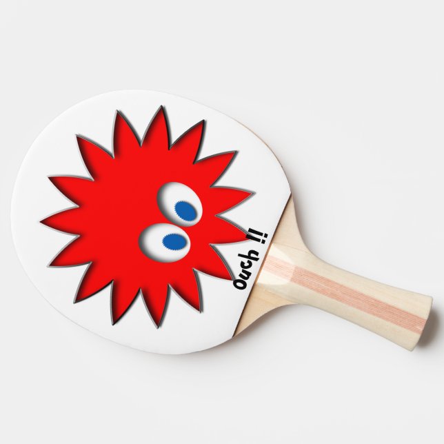 Monogram red pattern paddle (Side)