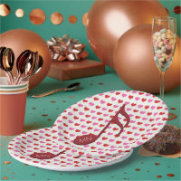 Monogram Red Semi Quaver Love Hearts Music