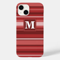 Monogram red stripes