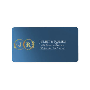 Monogram Return Address - Blue Label