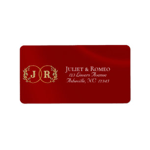 Monogram Return Address - Red Label