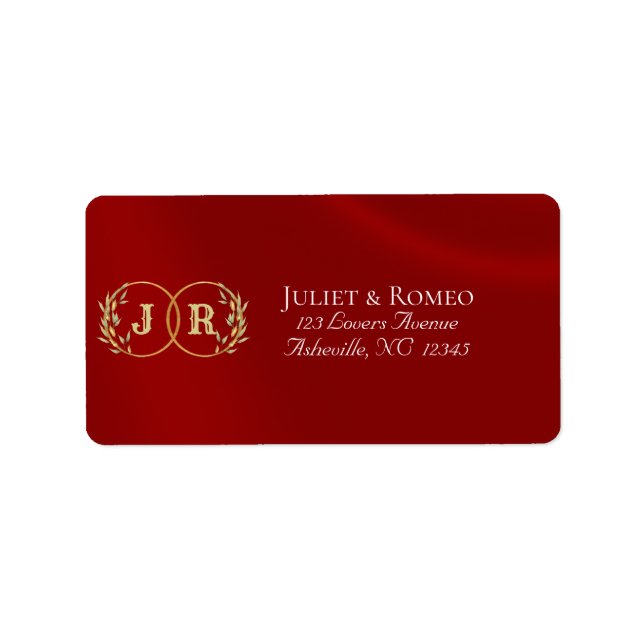 Monogram Return Address - Red Label (Front)