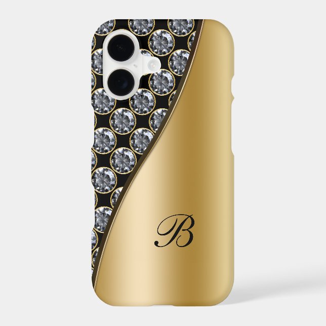 Monogram Rhinestone Case (Back)