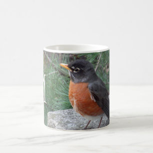 Monogram Robin Photo  Coffee Mug