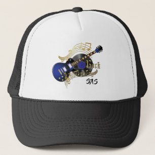 Monogram Rock Guitar - Blue Trucker Hat