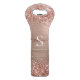Monogram Rose Gold Faux-Glitter Girly Glam