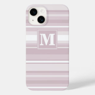 Monogram rose quartz stripes Case-Mate iPhone 14 case