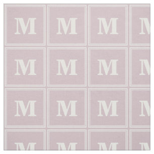 Monogram rose quartz stripes fabric