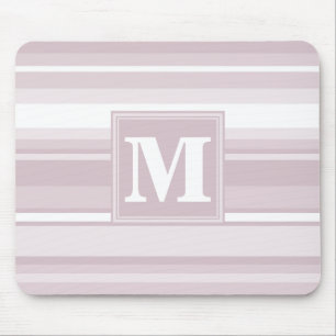 Monogram rose quartz stripes mouse mat