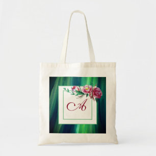 Monogram Roses Budget Tote Bag