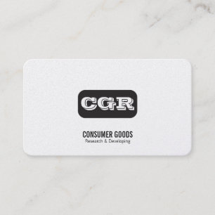 Monogram Rounded Background Variation Business Card