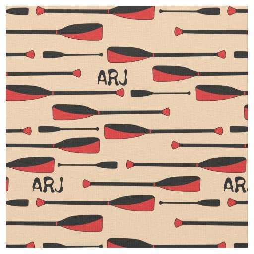 Monogram Rowing Oars Red Fabric