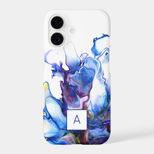 Monogram Royal Blue Abstract Blue (Back)